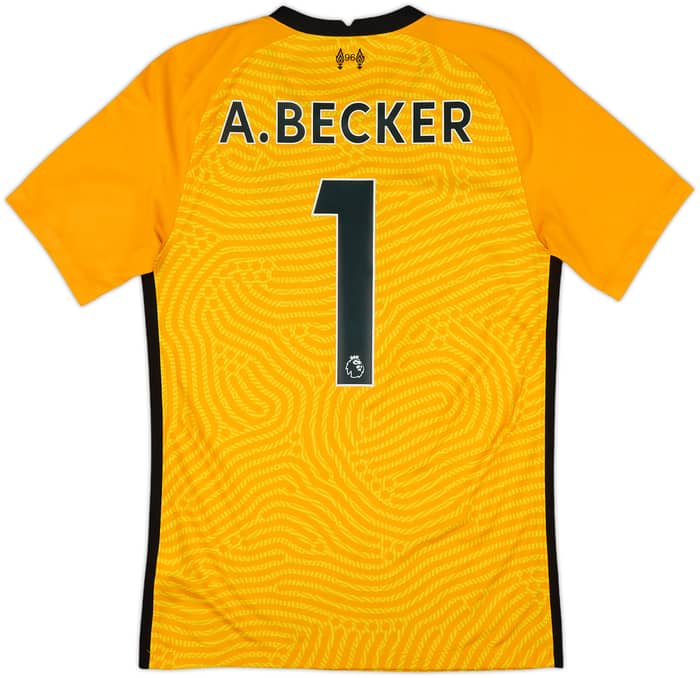 2020-21 Liverpool S/S GK Shirt A.Becker #1 - 10/10 - (S)