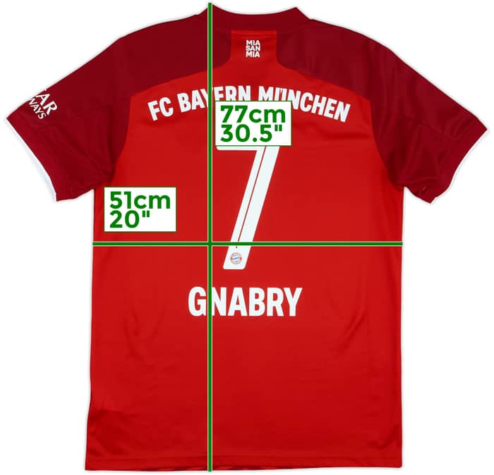 2021-22 Bayern Munich Home Shirt Gnabry #7 - 10/10 - (M)