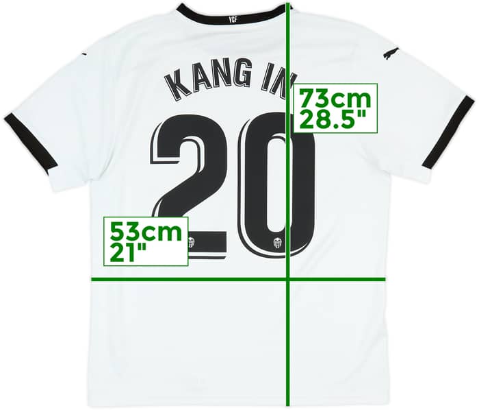 2020-21 Valencia Home Shirt Kang-In #20 - 8/10 - (L)