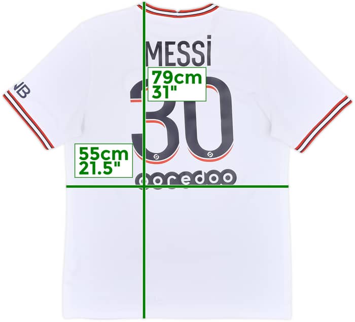 2021-22 Paris Saint-Germain Fourth Shirt Messi #30 - 10/10 - (L)