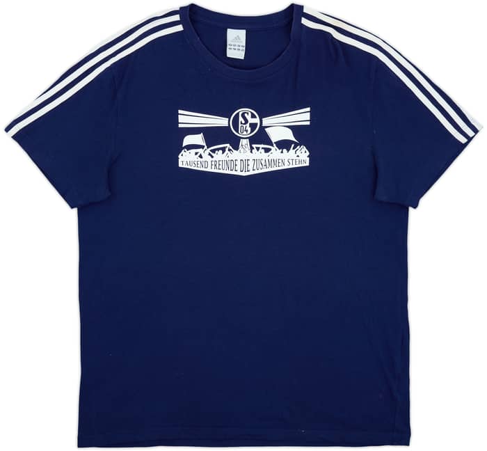 2011-12 Schalke adidas Cotton Tee - 9/10 - (XL)