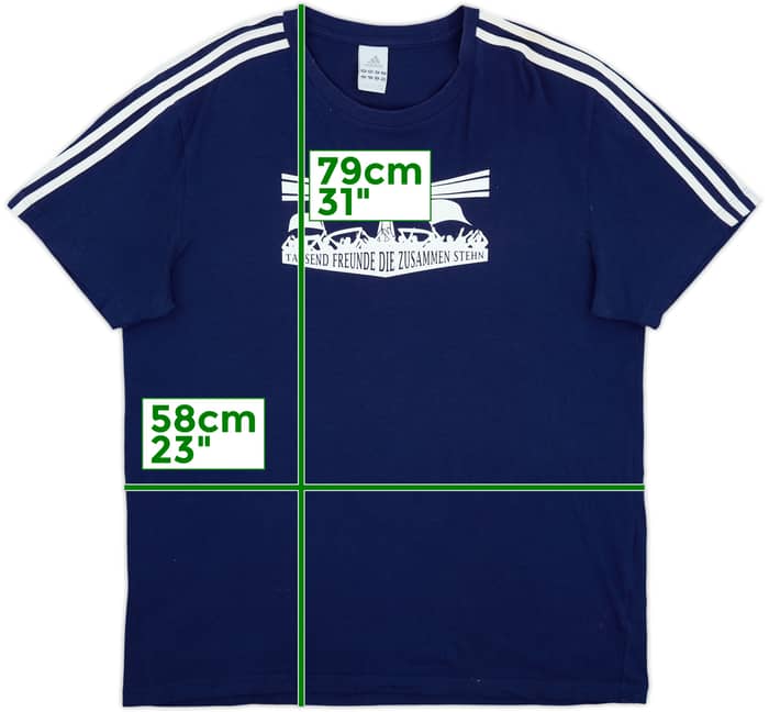 2011-12 Schalke adidas Cotton Tee - 9/10 - (XL)