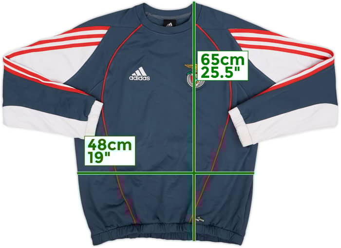 2005-06 Benfica adidas Sweat Top - 8/10 - (S/M)