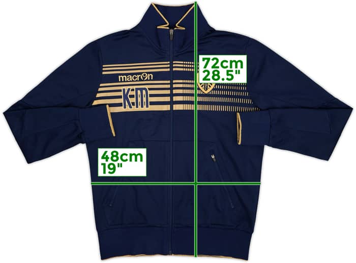 2013-14 Leeds United Staff Issue Macron Track Jacket KM - 8/10 - (M)