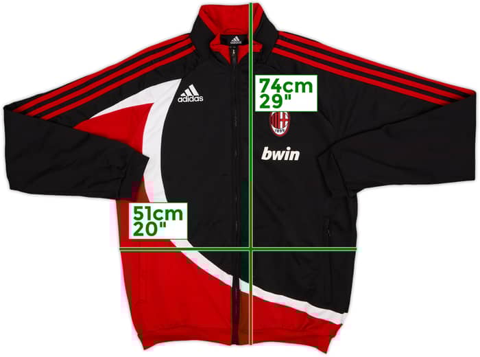 2008-09 AC Milan adidas Track Jacket - 8/10 - (M)