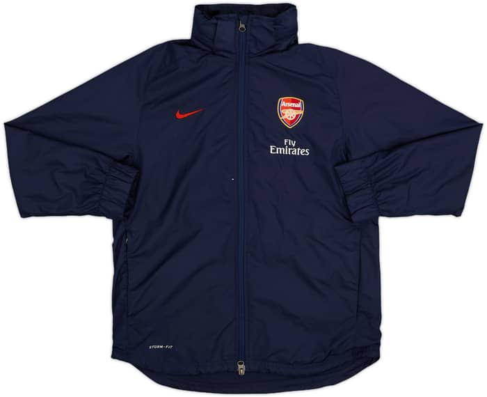 2011-12 Arsenal Nike Hooded Rain Jacket - 9/10 - (L.Boys)