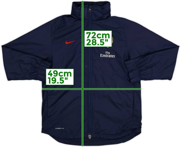 2011-12 Arsenal Nike Hooded Rain Jacket - 9/10 - (L.Boys)