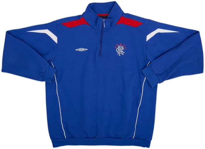 2005-06 Rangers Umbro 1/4 Zip Training Top - 8/10 - (L)