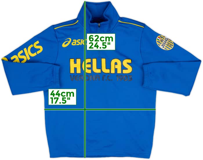 2007-08 Hellas Verona Asics 1/4 Zip Drill Top - 7/10 - (L.Boys)