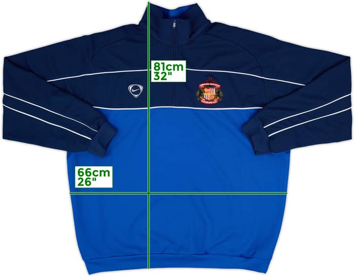 2001-02 Sunderland Nike 1/4 Zip Drill Top - 9/10 - (XL)