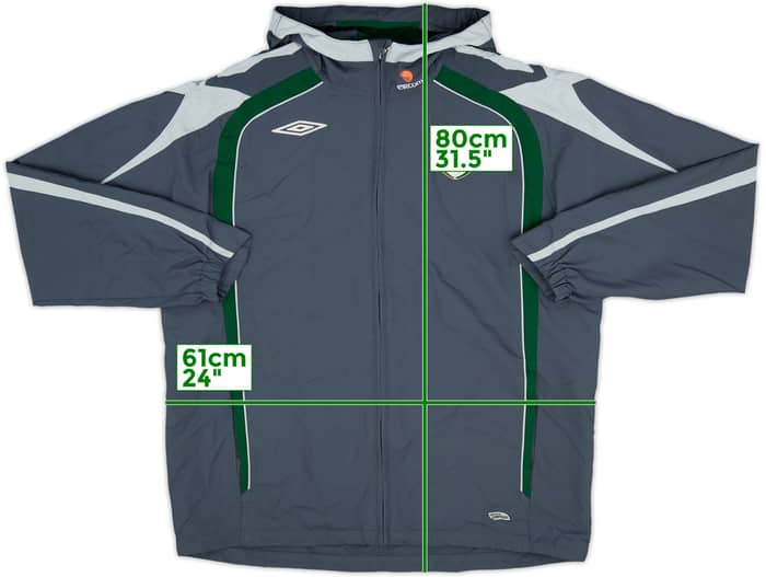 2006-08 Ireland Umbro Hooded Rain Jacket - 8/10 - (L)