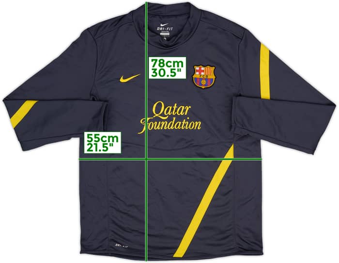 2011-12 Barcelona Nike Sweat Top - 8/10 - (L)