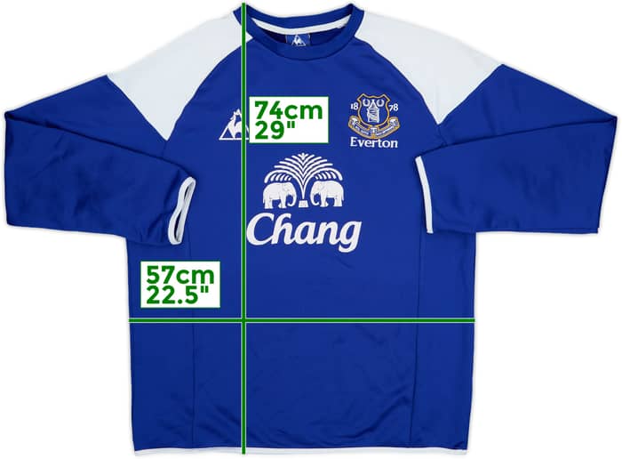 2009-10 Everton Player Issue Le Coq Sportif Training Sweat Top #34 - 8/10 - (L)