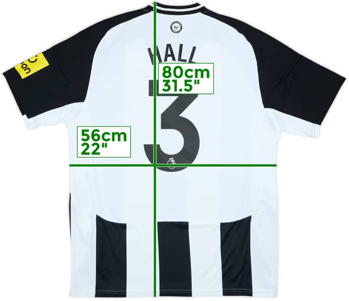 2024-25 Newcastle Home Shirt Hall #3 - 8/10 - (XL)