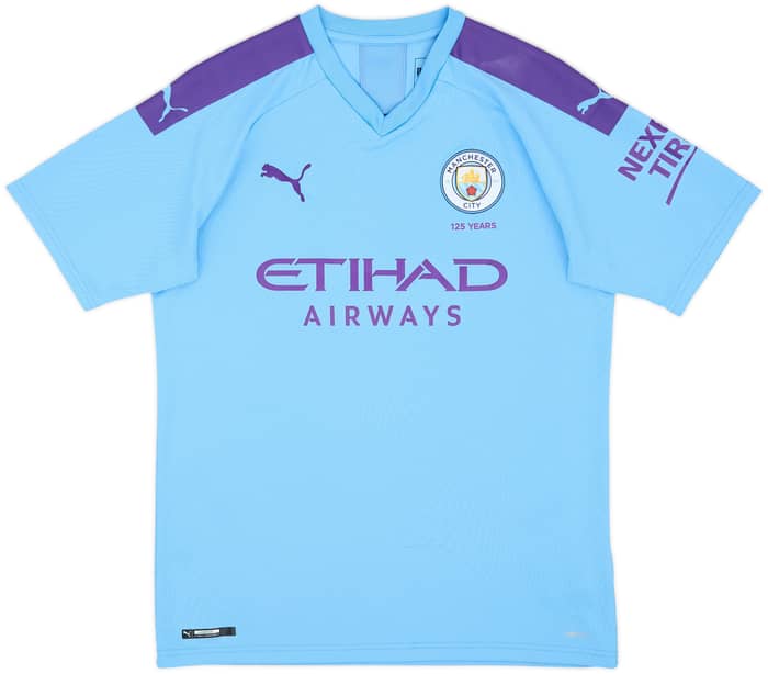 2019-20 Manchester City Home Shirt De Bruyne #17 - 8/10 - (M)