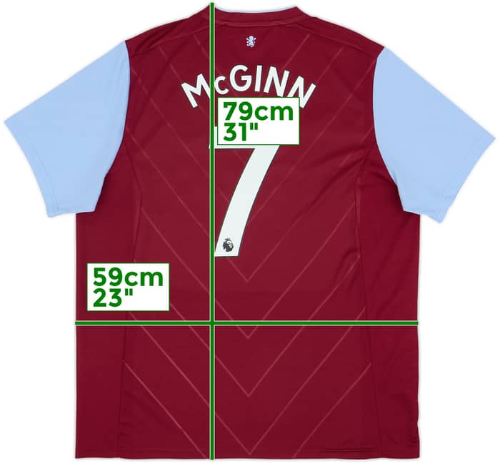 2022-23 Aston Villa Home Shirt McGinn #7 - 9/10 - (XXL)