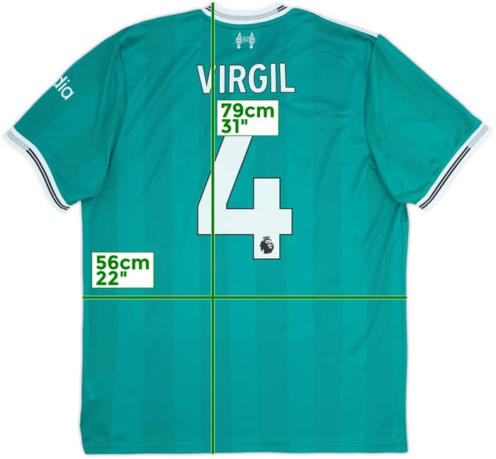 2025-26 Liverpool Authentic Third Shirt Virgil #4 - 9/10 - (XL)