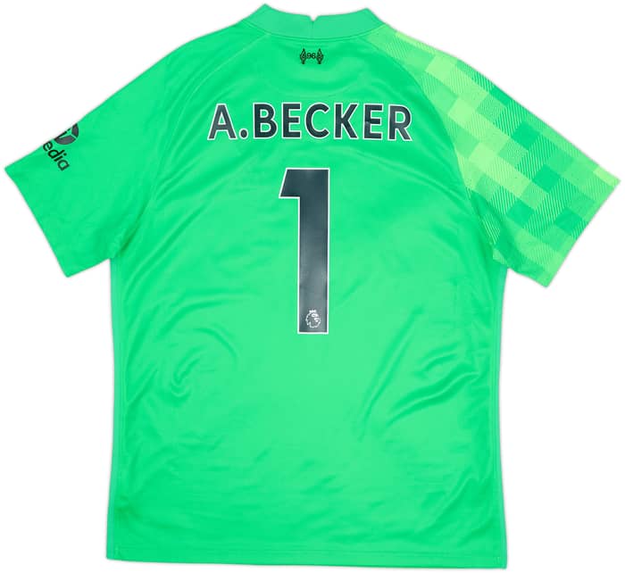 2021-22 Liverpool GK Shirt A.Becker #1 - 8/10 - (L)