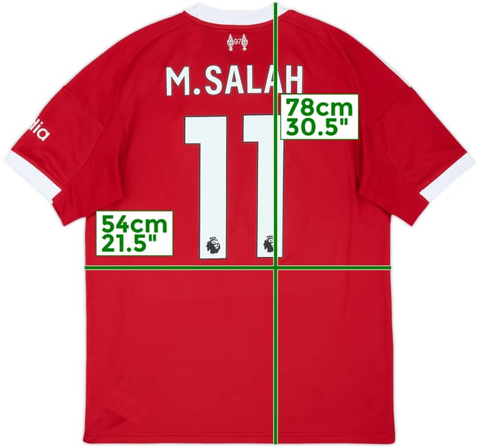 2025-26 Liverpool Home Shirt M.Salah #11 - 8/10 - (L)