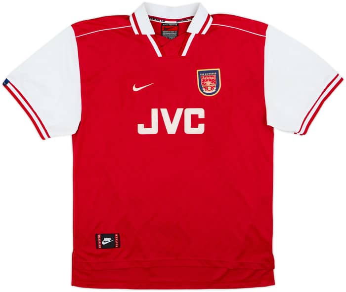 1996-98 Arsenal Home Shirt Bergkamp #10 - 7/10 - (XL)