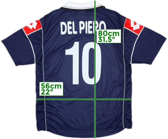2000-01 Juventus Away Shirt Del Piero #10 - 8/10 - (XL)