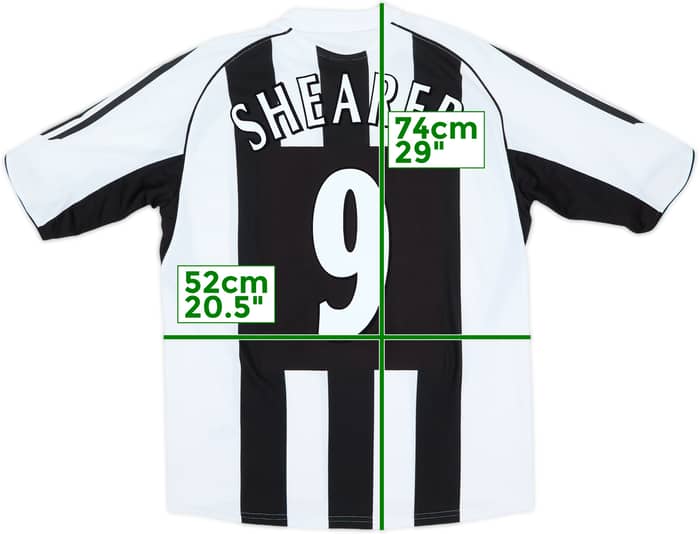 2005-07 Newcastle Home Shirt Shearer #9 - 6/10 - (M)