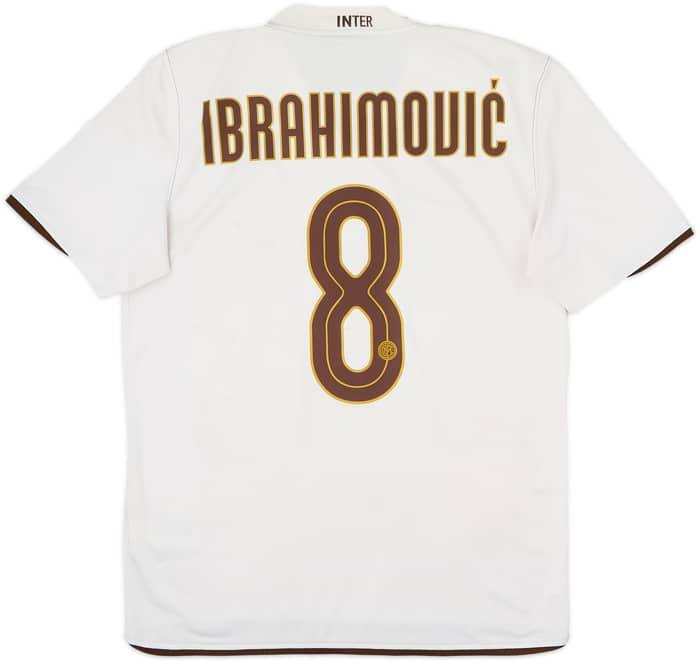 Camiseta de visitante del Inter Milan 2008-09 Ibrahimovic #8 - 5/10 - (M)