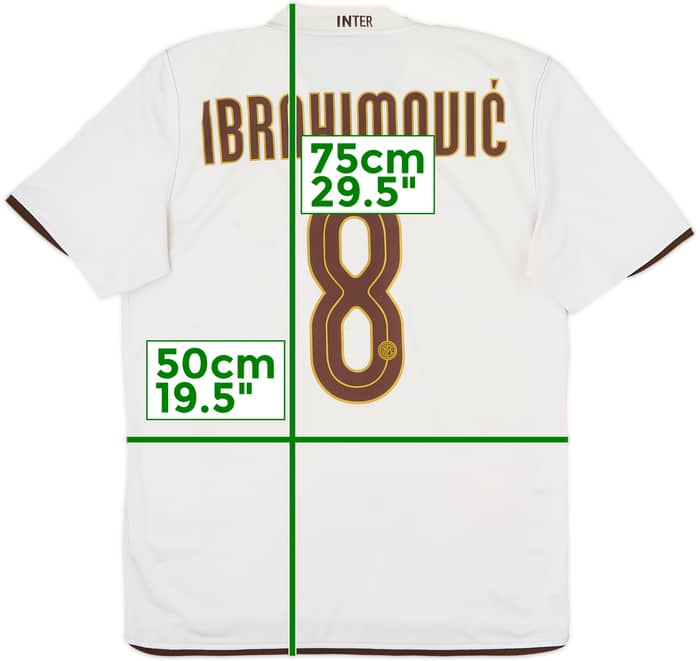 Camiseta de visitante del Inter Milan 2008-09 Ibrahimovic #8 - 5/10 - (M)