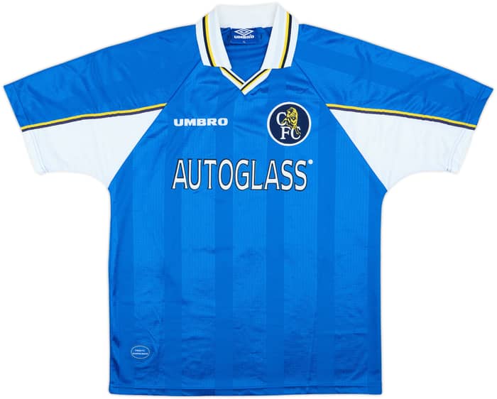 1997-99 Chelsea Home Shirt Zola #25 - 8/10 - (XL)