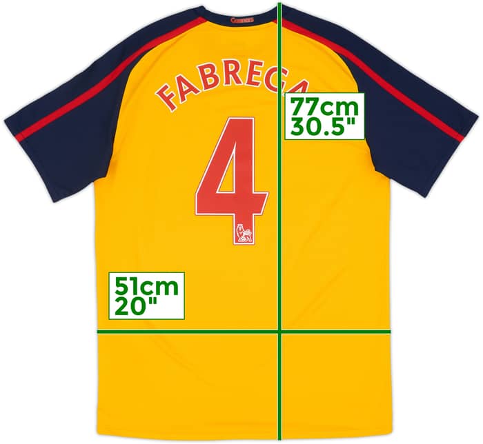 2008-09 Arsenal Away Shirt Fabregas #4 - 8/10 - (M)