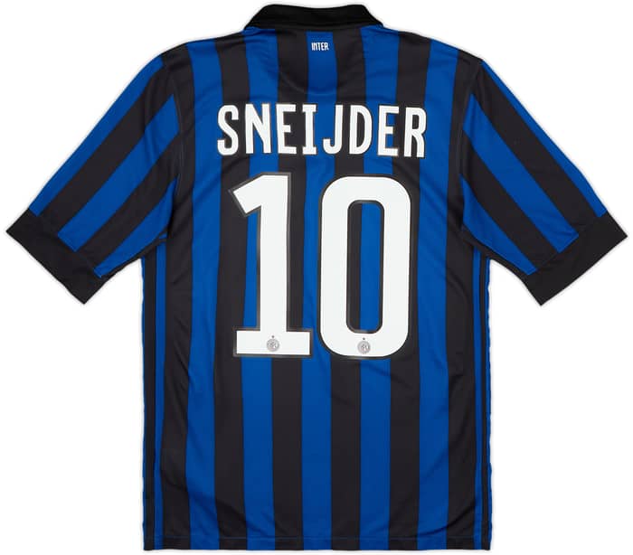 2011-12 Inter Milan Home Shirt Sneijder #10 - 6/10 - (S)