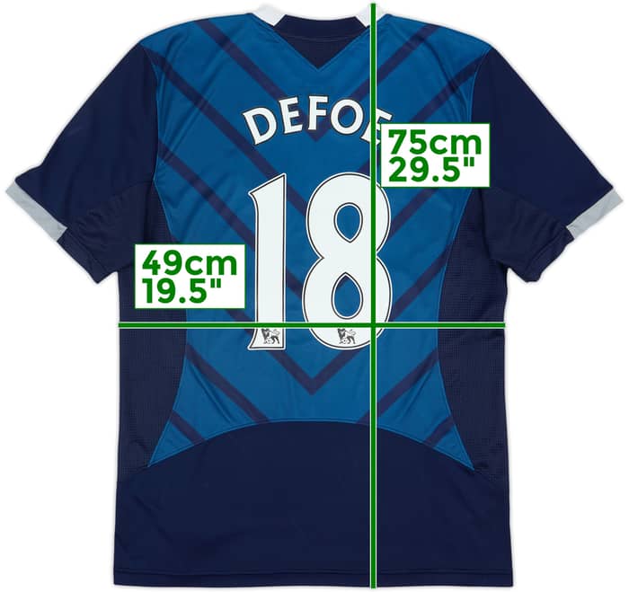 2012-13 Tottenham Away Shirt Defoe #18 - 6/10 - (L)