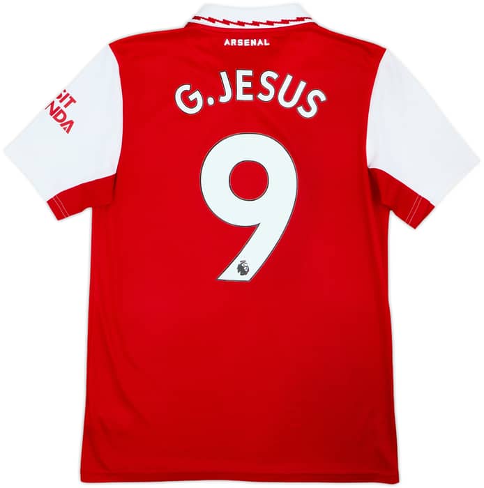 2022-23 Arsenal Home Shirt G.Jesus #9 - 9/10 - (S)