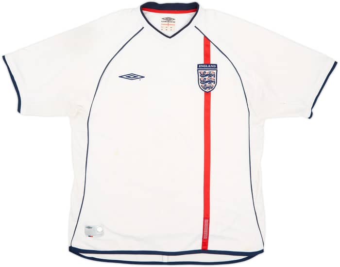 2001-03 England Home Shirt - 4/10 - (XL)