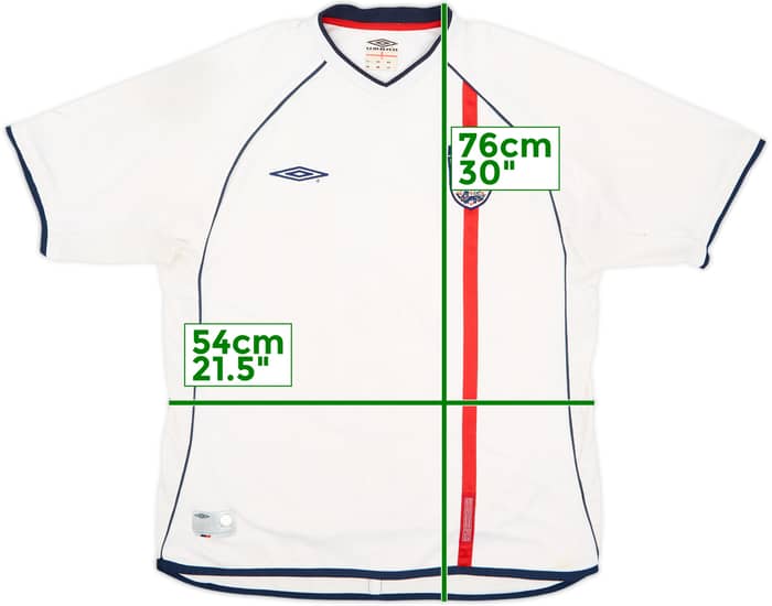 2001-03 England Home Shirt - 4/10 - (XL)