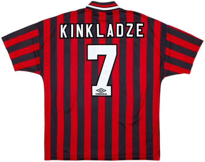1994-96 Manchester City Away Shirt Kinkladze #7 - 7/10 - (XL)
