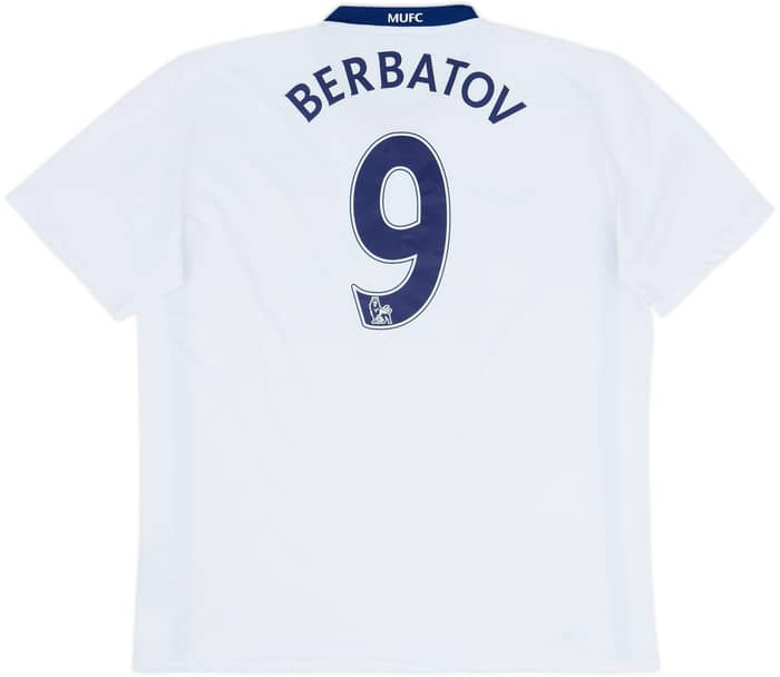 2008-10 Manchester United Away Shirt Berbatov #9 - 10/10 - (XL)