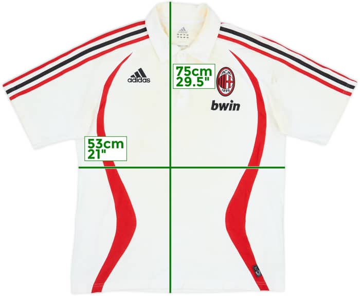 2006-07 AC Milan Player Issue adidas Polo Shirt - 4/10 - (M/L)