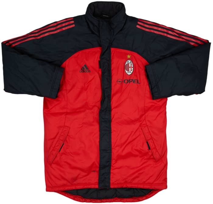 2001-02 AC Milan Player Issue adidas Padded Bench Coat - 8/10 - (M)