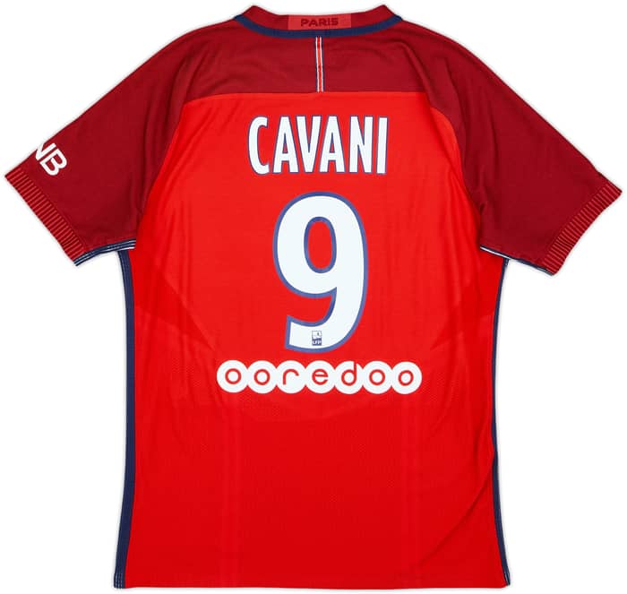 2016-17 Paris Saint-Germain Authentic Away Shirt Cavani #9 - 6/10 - (M)