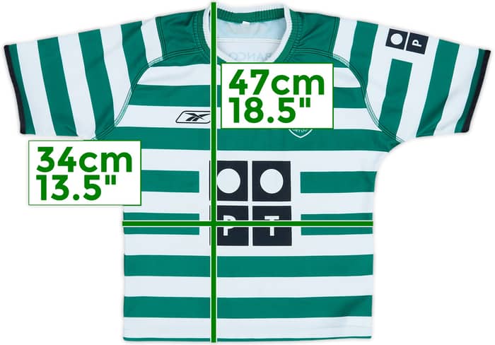2003-04 Sporting CP Home Shirt - 6/10 - (5-6 Years)