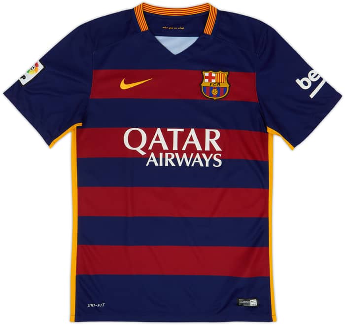 2015-16 Barcelona Home Shirt Xavi #6 - 6/10 - (S)