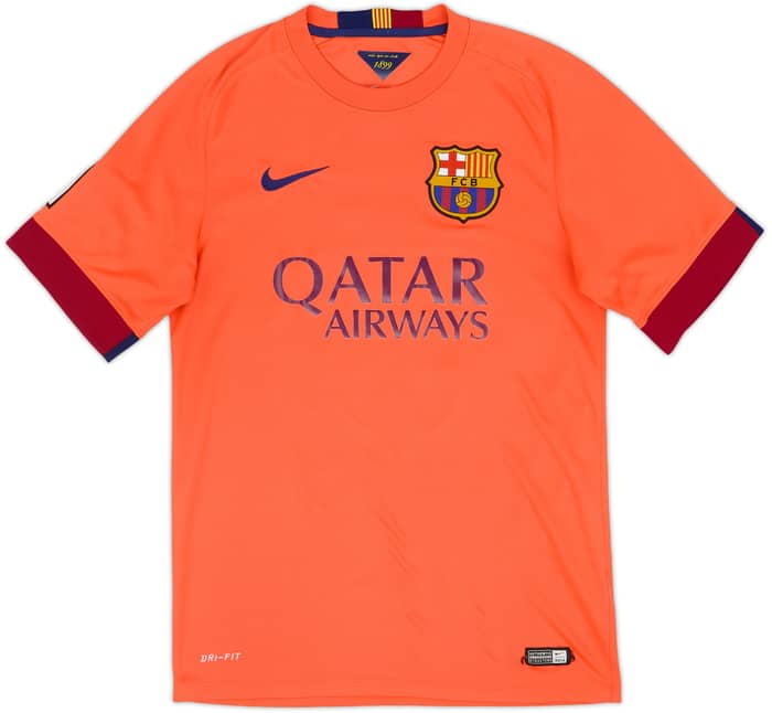 2014-15 Barcelona Away Shirt Xavi #6 - 6/10 - (S)