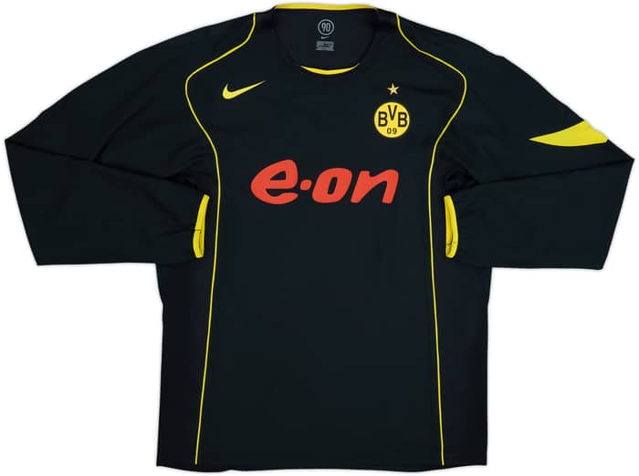 2004-05 Borussia Dortmund Player Issue Away L/S Shirt Rosicky #10 - 10/10 - (XXL)