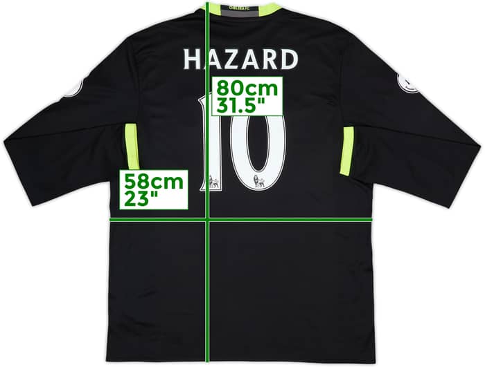 2016-17 Chelsea Away L/S Shirt Hazard #10 - 6/10 - (XL)