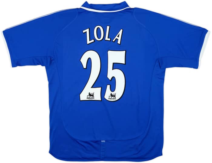 2001-03 Chelsea Home Shirt Zola #25 - 8/10 - (L)