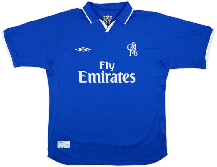 2001-03 Chelsea Home Shirt Zola #25 - 8/10 - (L)
