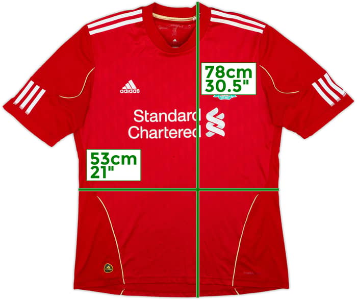 2010-12 Liverpool Camiseta Local - 4/10 - (L)