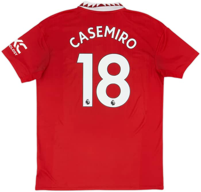 2022-23 Manchester United Home Shirt Casemiro #18 - 6/10 - (L)