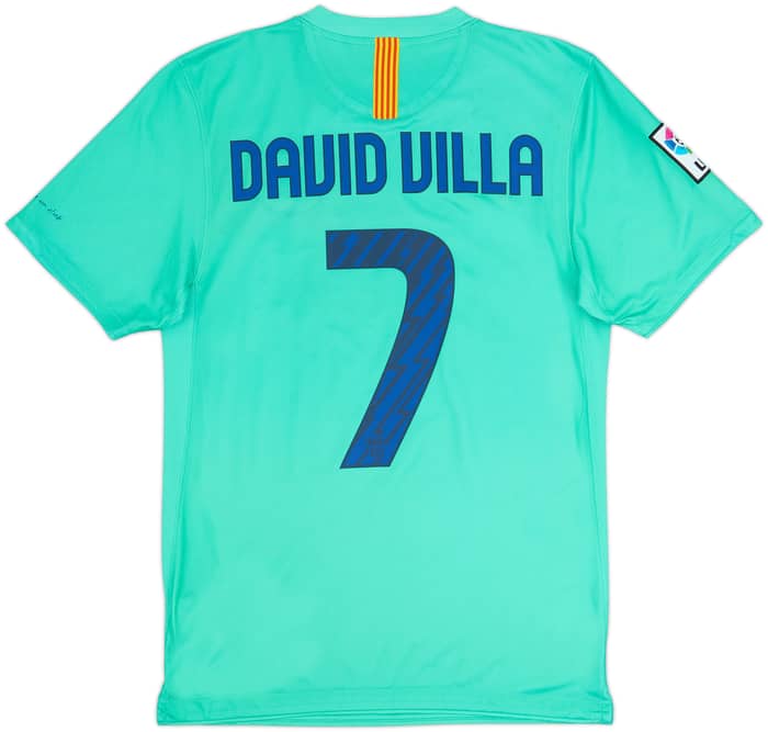 2010-11 Barcelona Away Shirt David Villa #7 - 6/10 - (S)